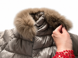 Herno Fox Fur Trim Down Puffer Jacket – Size IT 36 UK 4 US 0 ladies