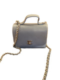 Chanel Calfskin Flap Bag with Top Handle Style code: AS0880 Handbag Ladies