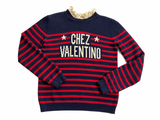 Chez Valentino striped cotton sweater jumper ladies