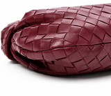 Bottega Veneta Mini Jodie Intrecciato Nappa Leather Handbag Burgundy ladies