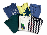 Lot of 6 Il Gufo Boys’ Cotton T-Shirts – Size 4A & 5 Years – Mixed Colours children