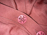 Tory Burch Simone Button Wool Cardigan, Pink Size S/P ladies