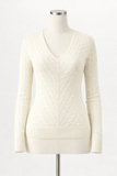 RALPH LAUREN BLACK LABEL PURE CASHMERE CABLE KNIT PULLOVER JUMPER SWEATER SZ M ladies