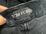 TOM FORD Anthracite SLIM-FIT COTTON-BLEND CORDUROY TROUSERS SIZE 33 MEN