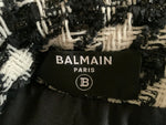 Balmain 2023 Double-breasted Houndstooth Tweed Jacket Blazer Size F 40 UK 12 ladies
