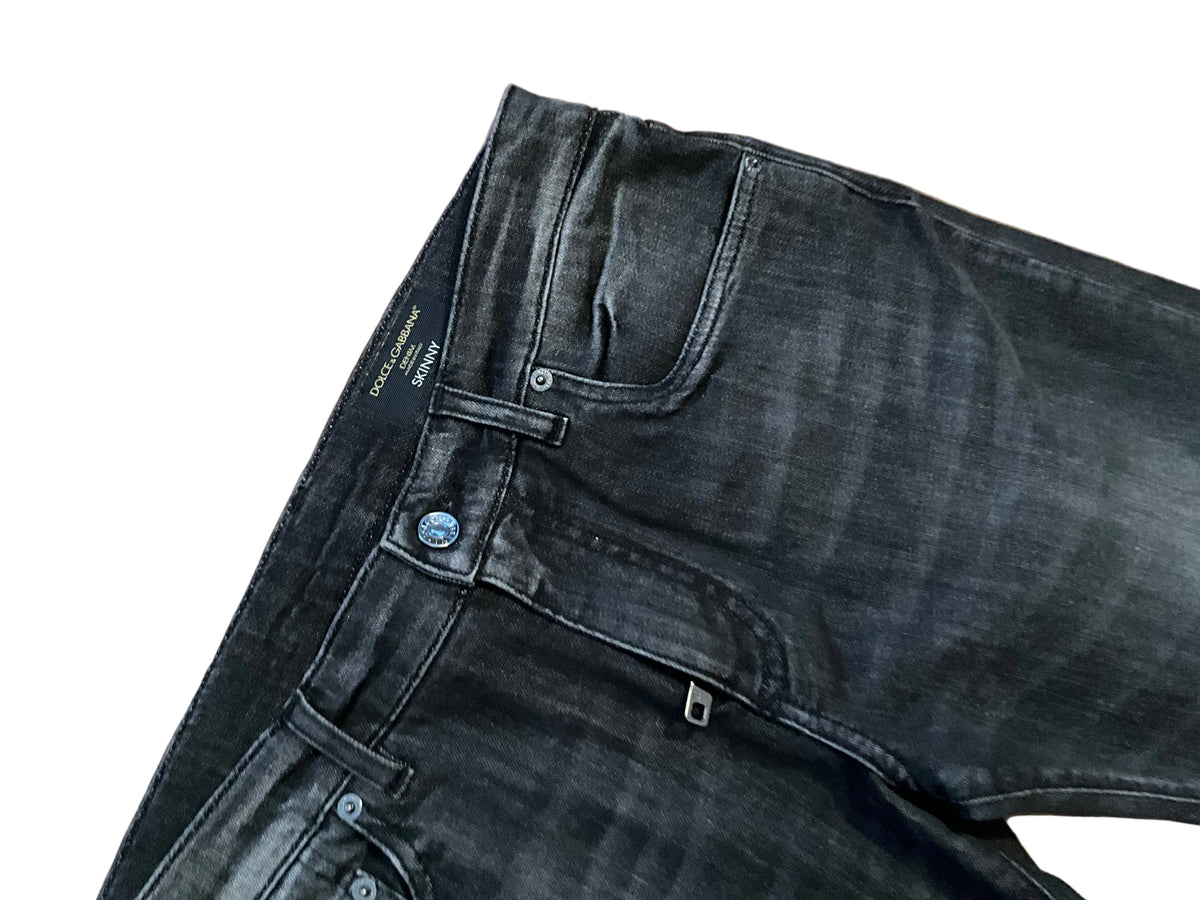 Dolce & Gabbana logo skinny jeans denim size I 48 men