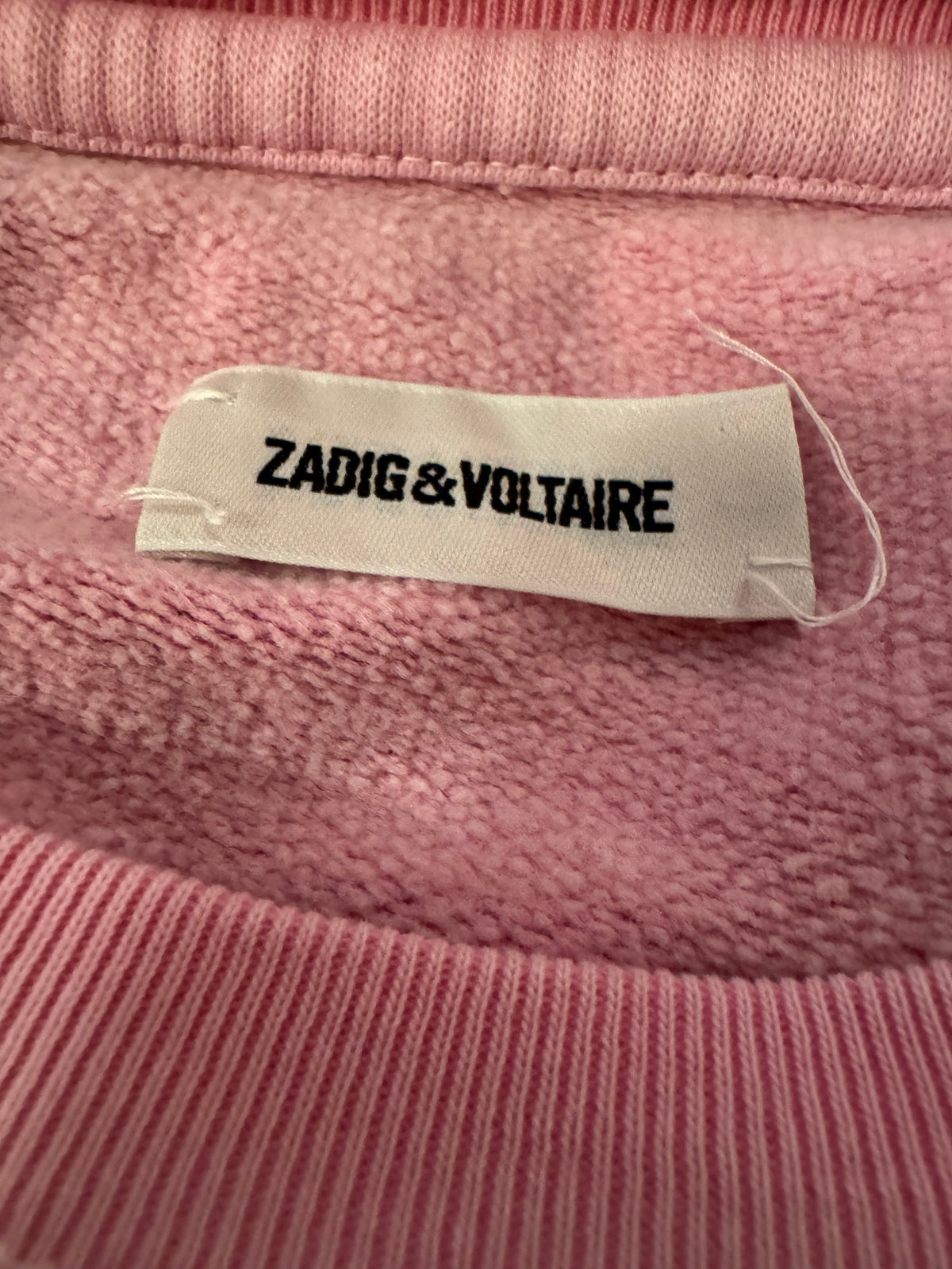 Zadig&Voltaire Upper Blason pink sweatshirt size S small ladies