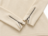Hermès Cream Cashmere & Wool Cowl Neck Jumper – Size F 36 ladies