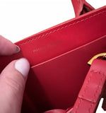 Mansur Gavriel Leather Calfskin Mini Sun Bag Flamma Red Bag Handbag ladies