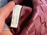 Bottega Veneta Mini Jodie Intrecciato Nappa Leather Handbag Burgundy ladies