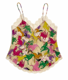 Zadig & Voltaire Runaway Horses Silk Rhinestone Lace Crystals Top ladies