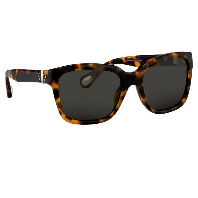 Ann Demeulemeester AD/9/2 Sunglasses D-Frame Tortoise 925 Real Silver LADIES
