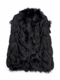 Joseph Black Lambskin Shearling Vest – Size 38 ladies
