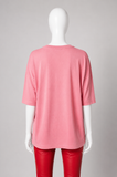 Zadig & Voltaire Portland AMOUR Oversized Pink Cotton T-Shirt | ladies