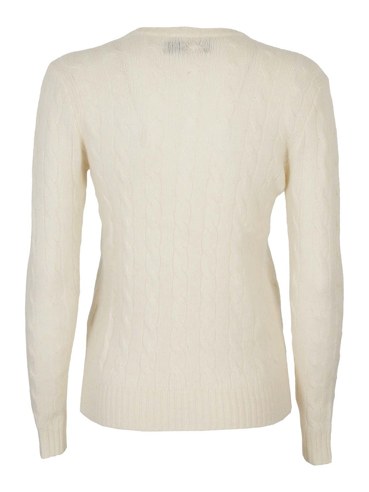 RALPH LAUREN BLACK LABEL PURE CASHMERE CABLE KNIT PULLOVER JUMPER SWEATER SZ M ladies