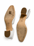Chanel Cap Toe Slingback Pumps – White/Cream Leather – EU 38 ladies