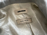 Zadig & Voltaire Linen Jacquard Open Front Volly Frange Blazer Size F 36 S small ladies