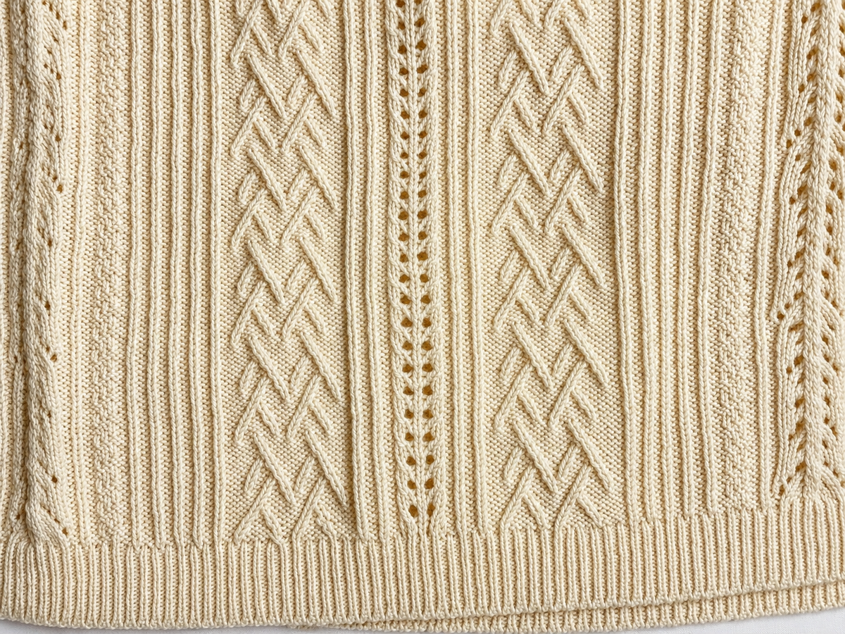 Polo Ralph Lauren Women’s Cream Cable Knit Ruffle Pullover – Size M ladies