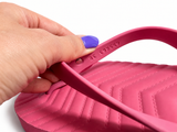 Gucci Pink Rubber GG Flip-Flops – Size 38 ladies