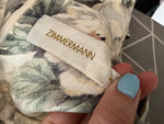Zimmermann Vintage Floral Linen Ruffle Dress Size 1 S Small ladies
