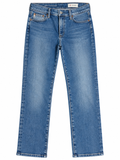 AG Adriano Goldschmied Mari Mid-Rise Crop Slim Straight Jeans ladies
