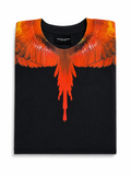 Marcelo Burlon Wings Print Cotton T-Shirt 8 years old children