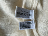 RALPH LAUREN BLACK LABEL PURE CASHMERE CABLE KNIT PULLOVER JUMPER SWEATER SZ M ladies