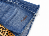 MC2 Saint Barth Leopard-Print Denim Shorts size W34 ladies