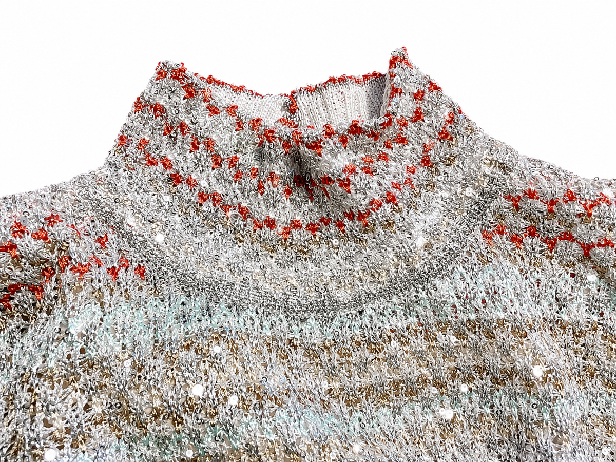 Missoni Metallic Knit Sequins Sleeveless Dress – Size 42 ladies