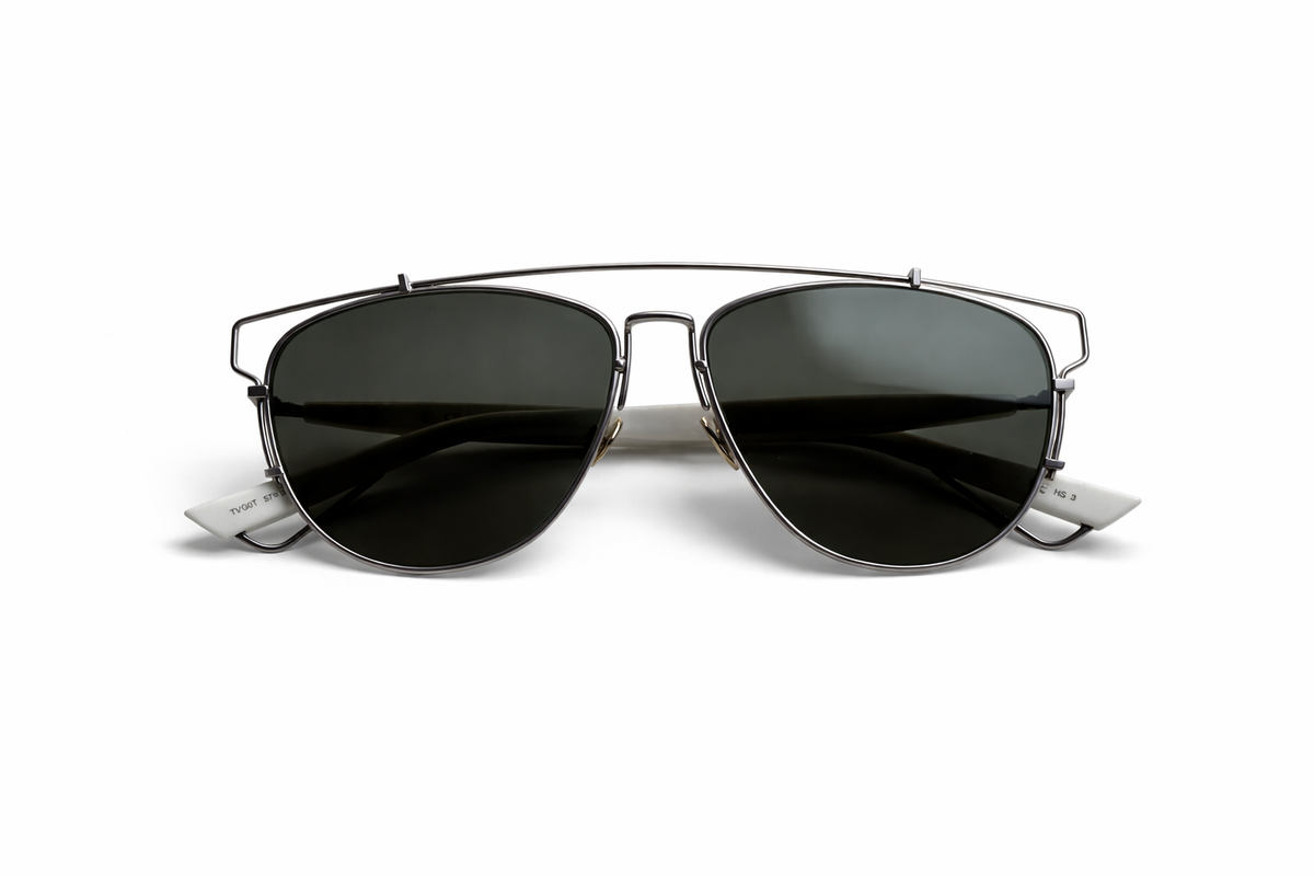 Christina Dior Technologic Sunglasses Silver White ladies