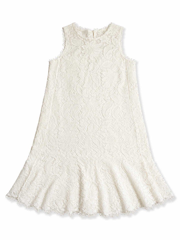 Ermanno Scervino White Lace Mini Dress size I 40 UK 8 US 4 ladies