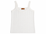 Missoni Chevron Knit Tank Top – White I 42 Ladies