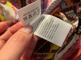 Camilla Frank Silk Rainbow Warrior sheer Overlay Dress size S small ladies