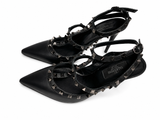 Valentino Garavani Rockstud Noir Limited Edition T-Strap Pumps – Size EU 38 ladies