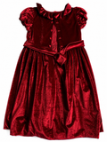 Children’s Red Velvet Occasion Dress (Approx. Age 12 Years) children
