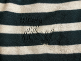 Zadig & Voltaire Crystal Embellished Cashmere Striped Pullover ladies