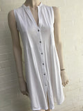 Hanro Cotton Deluxe White Sleeveless Nightdress – Size XS ladies