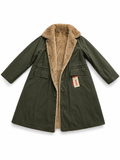 Yves Salomon Army Reversible Mink Fur & Technical Fabric Parka Coat – Khaki / Pastel – Size FR 32 ladies