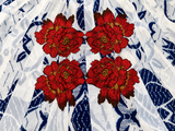 Athena Procopiou oversized flower silk blouse top Size small / medium ladies