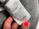 Christian Dior J’Adior 8 Grey Cashmere Blend Hooded Sweater – Size F40 / UK 12 / US 8 ladies