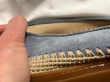 Fratelli Rossetti Blue Suede Tassel Espadrille Loafers size 43 men