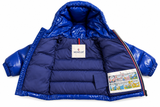 Moncler Aubert Baby Blue Hooded Down Puffer Jacket – 6/9 Months 68 cm children
