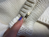Herno White Cashmere Knit Jumper size 38 ladies