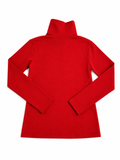 Petit Bateau Red Cotton Turtleneck Top 12 years children