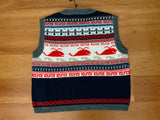 WEEKEND MAX MARA Fair Isle Sweater Vest Wool & Alpaca Knit Size S small ladies