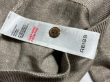 Reiss Kids Knitted Polo Jumper – Beige/Taupe – Age 8–9 Years children