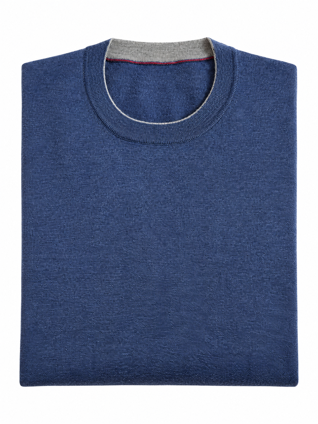 Brunello Cucinelli Blue Cashmere Silk Crewneck Jumper – IT 48 men