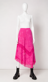Zadig & Voltaire Juliet Paisley Print Asymmetric Skirt Pink – Size 38 ladies