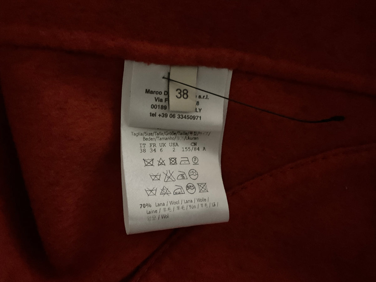 Marco de Vincenzo Cashmere and Wool Vest Sleeveless Coat Size I 38 XS ladies