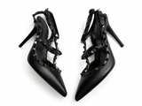 Valentino Garavani Rockstud Noir Limited Edition T-Strap Pumps – Size EU 38 ladies